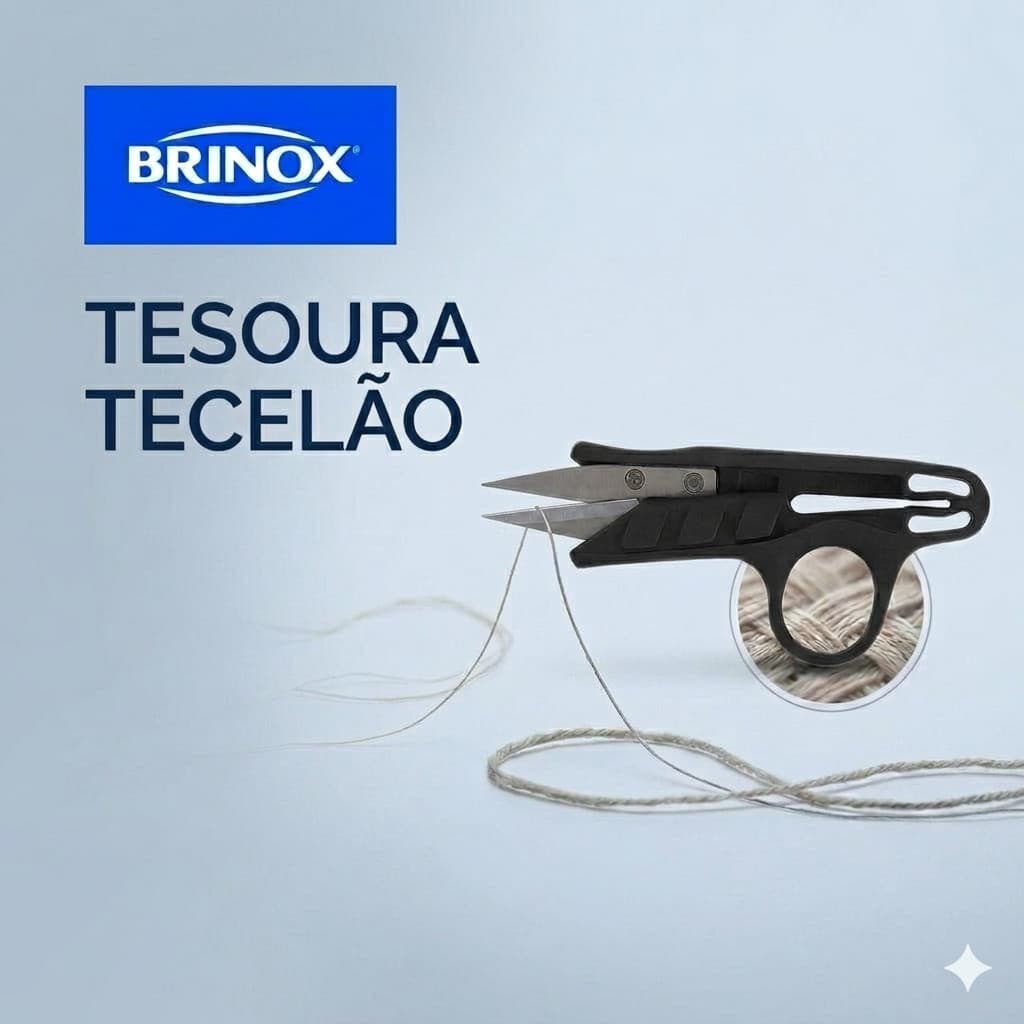 Tesoura Tecelão 12 cm 4 3/4"Brinox