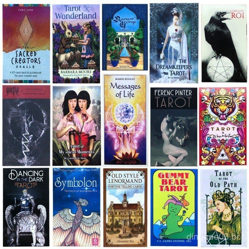 400 Cartas de Tarot Versão em Inglês Jogo de Tabuleiro Cartas de Oráculo Jogo de Cartas 7.21