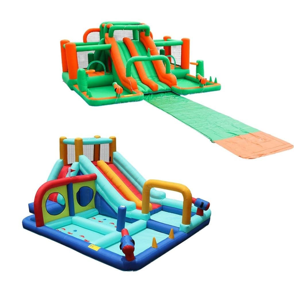 Playground Inflável Infantil Pula Pula Toboágua Escorregador Basquete Inflador Elétrico Maxi Toys