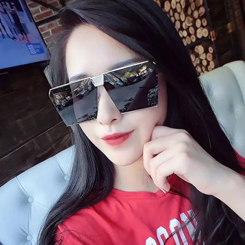 óculos de sol feminino com proteção uv oculos de sol óculos feminino de sol óculos de sol quadrado feminino Street Shoot