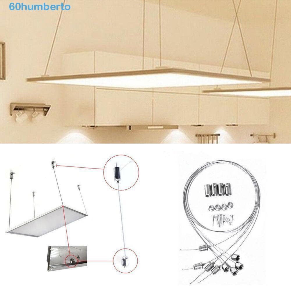 HUMBERTO Led Painel Pendurado Fios E Parafusos Luzes Do Kit De Acessórios De Fio De Suspensão Ajustável