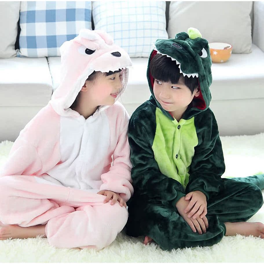 Crianças crianças dinossauro pijamas de uma peça das mulheres dos homens crianças bonito Super bonito Animal macacão des