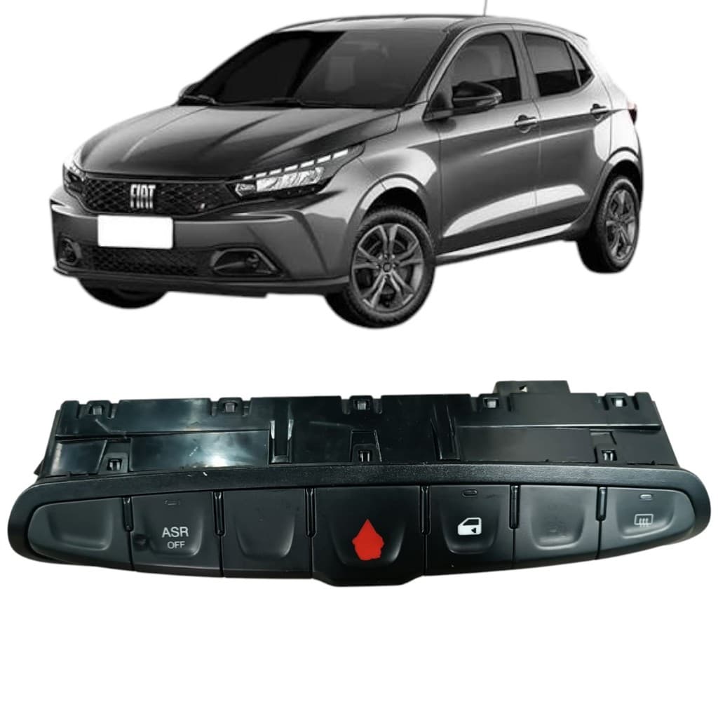 Comando Ar Pisca Alerta Desembaçador Fiat Argo 100252144
