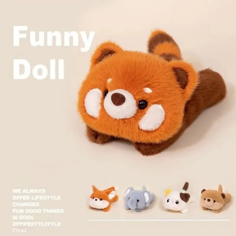 Kawaii 17cm Boneca Companheiro De Pelúcia Elefante Pulso Arrastar Almofada Super Macio Urso Animal Travesseiro Mesa
