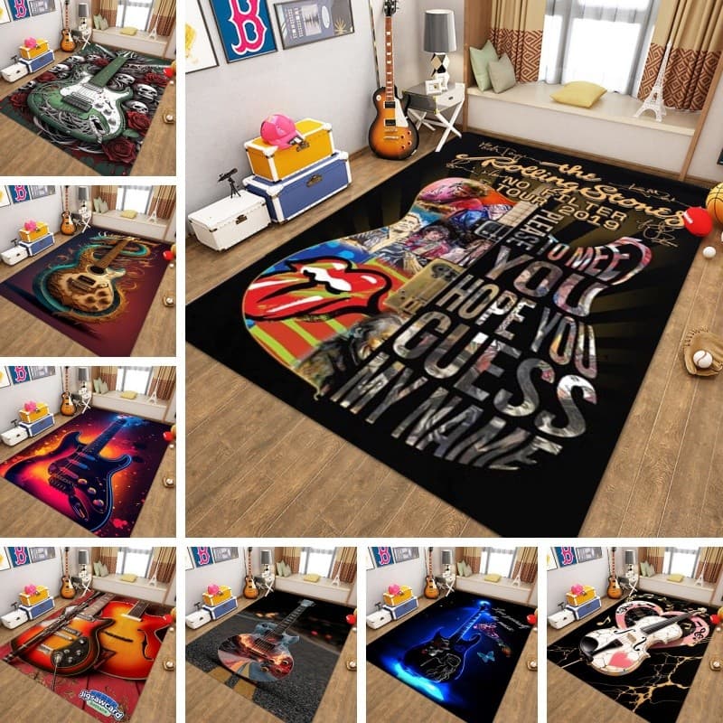 Almofada De Tambor Para Jogos De Guitarra Elétrica Personalizada , Antiderrapante , À Prova De Som , Presente Personaliz