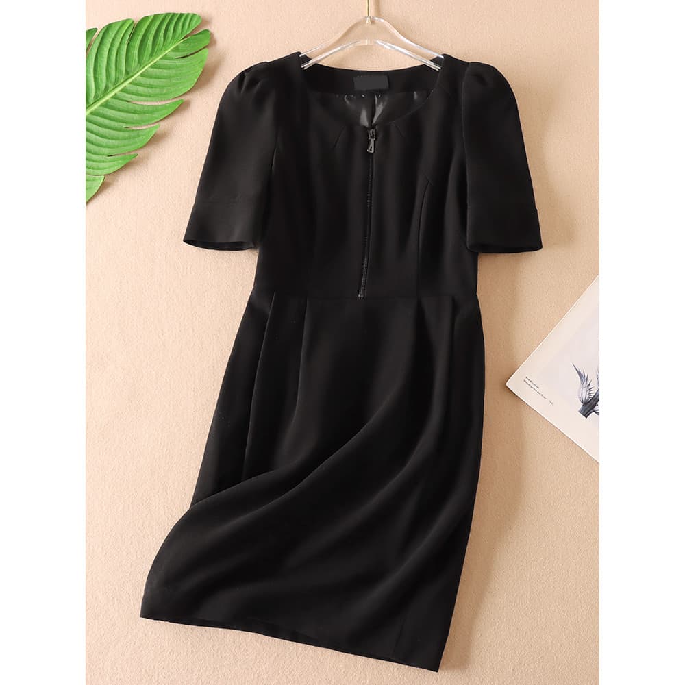 Cintura estreita mais magro olhar Commuter elegante início do outono terno vestido feminino WC214