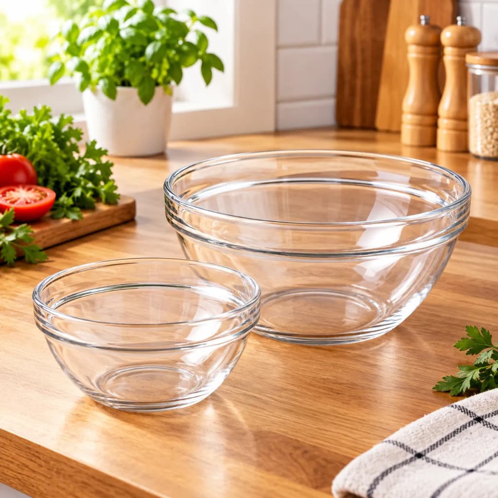 Kit 2 Tigelas Bowl Vidro Sempre 1L E 500ml Forno Micro-ondas Refratário