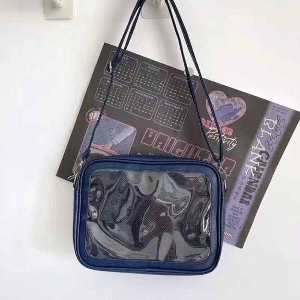 CHOFI Itabag De Cor Sólida , Bolsa Com Zíper Bolsas Transparentes De PU De Boneca De Algodão Ombro Carteira