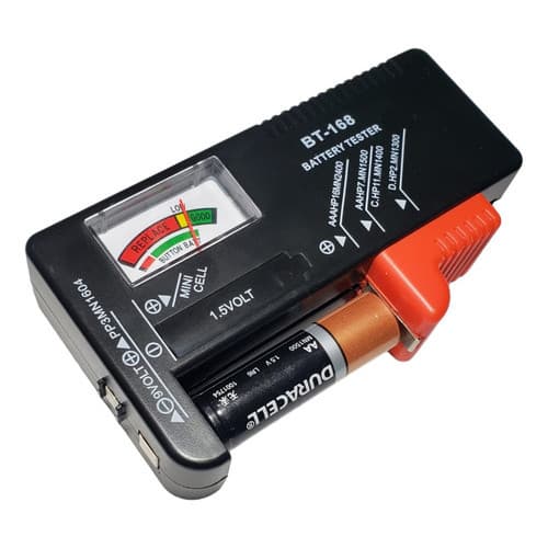 Testador Medidor De Carga Pilha E Bateria 1.5v E 9v Não Jogo Fora Antes de Testar Pro Saga