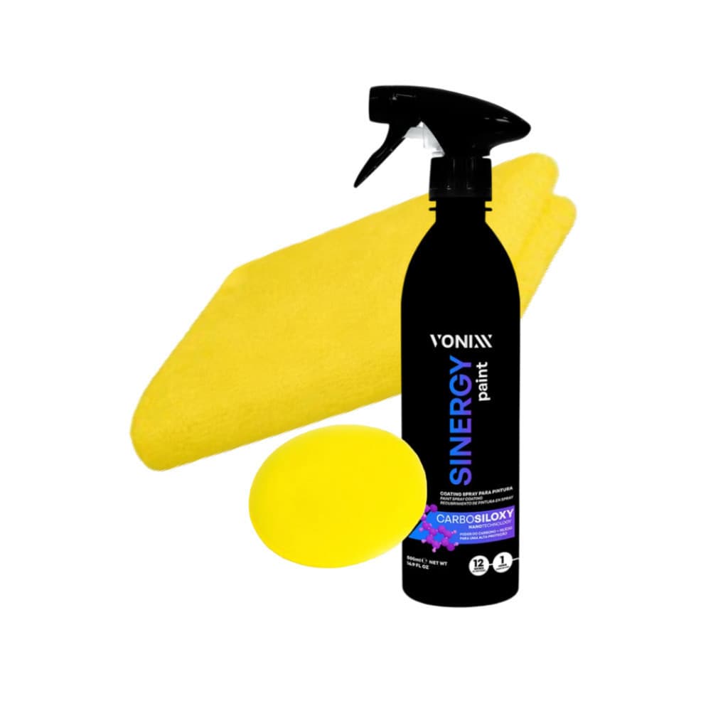 Kit Sinergy Paint 500ml + Pano Microfibra + Aplicador de Espuma