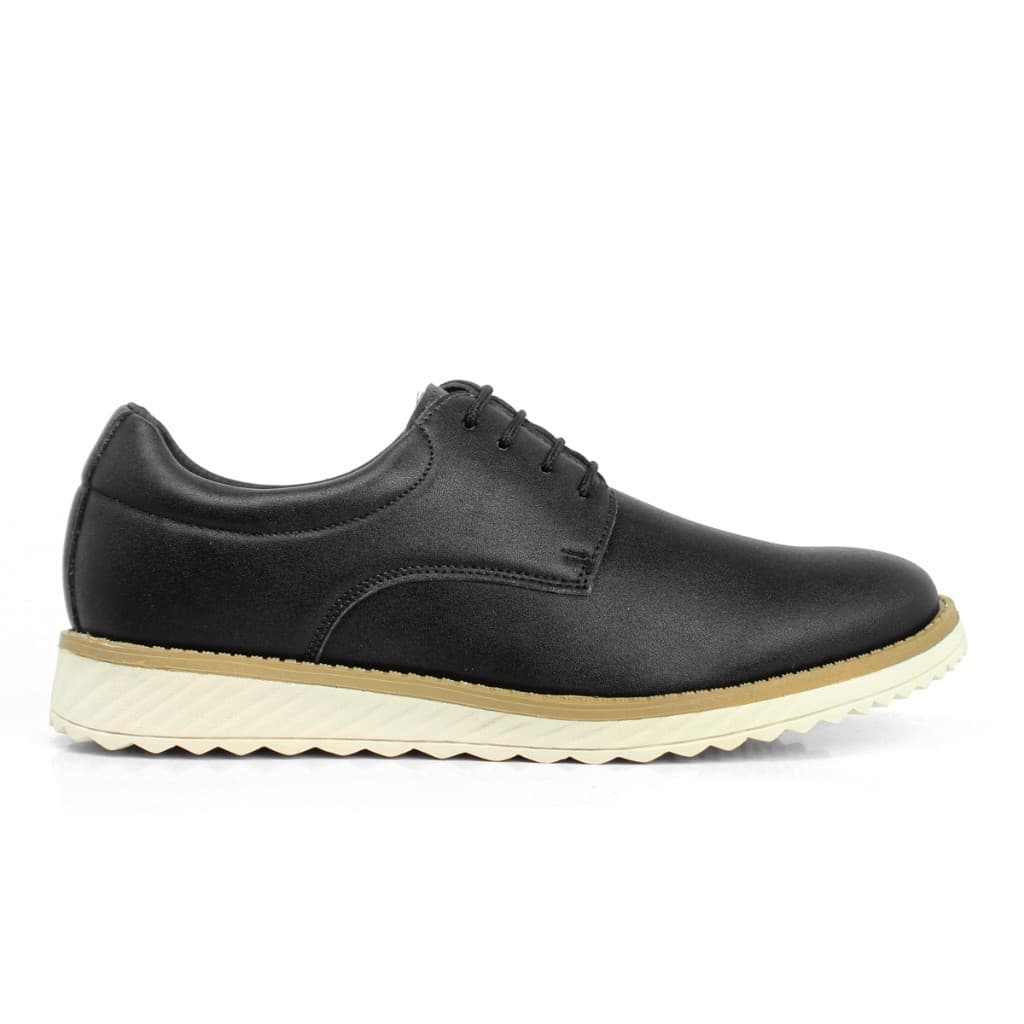 Sapato Oxford Masculino Confortável Casual Solado Tratorado Antiderrapante Ortopédico