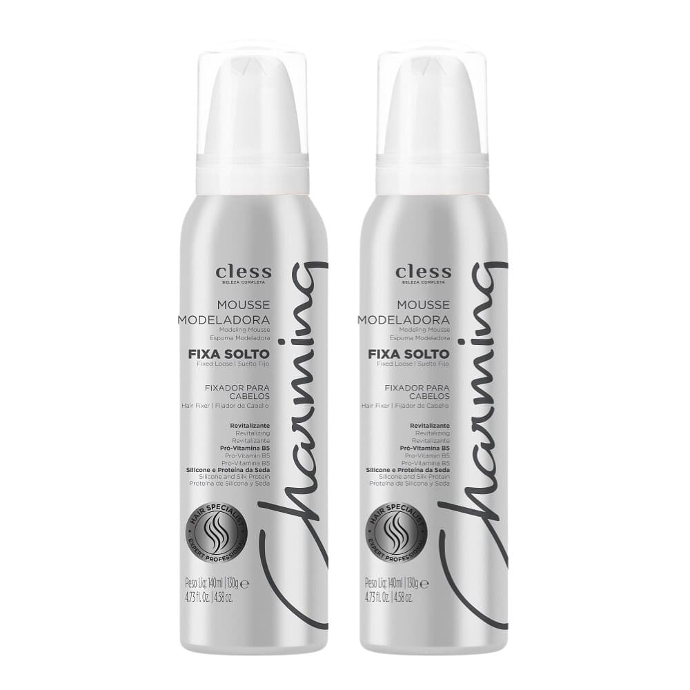 Mousse Modeladora Charming Cless Fixa Solto 140ml