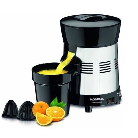 Extrator de Frutas Mondial Premium Turbo Preto