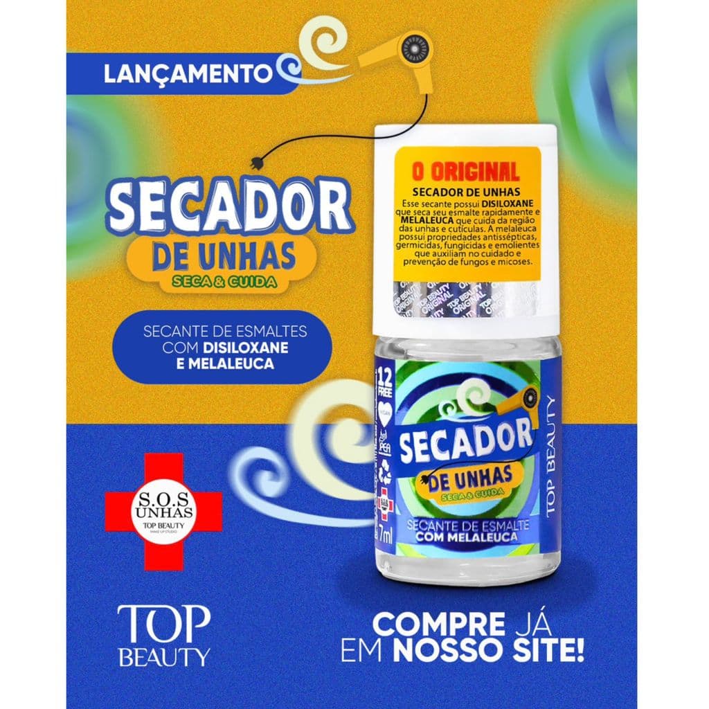 Secador De esmalte Top Beauty Com Melaleuca Secante Esmalte