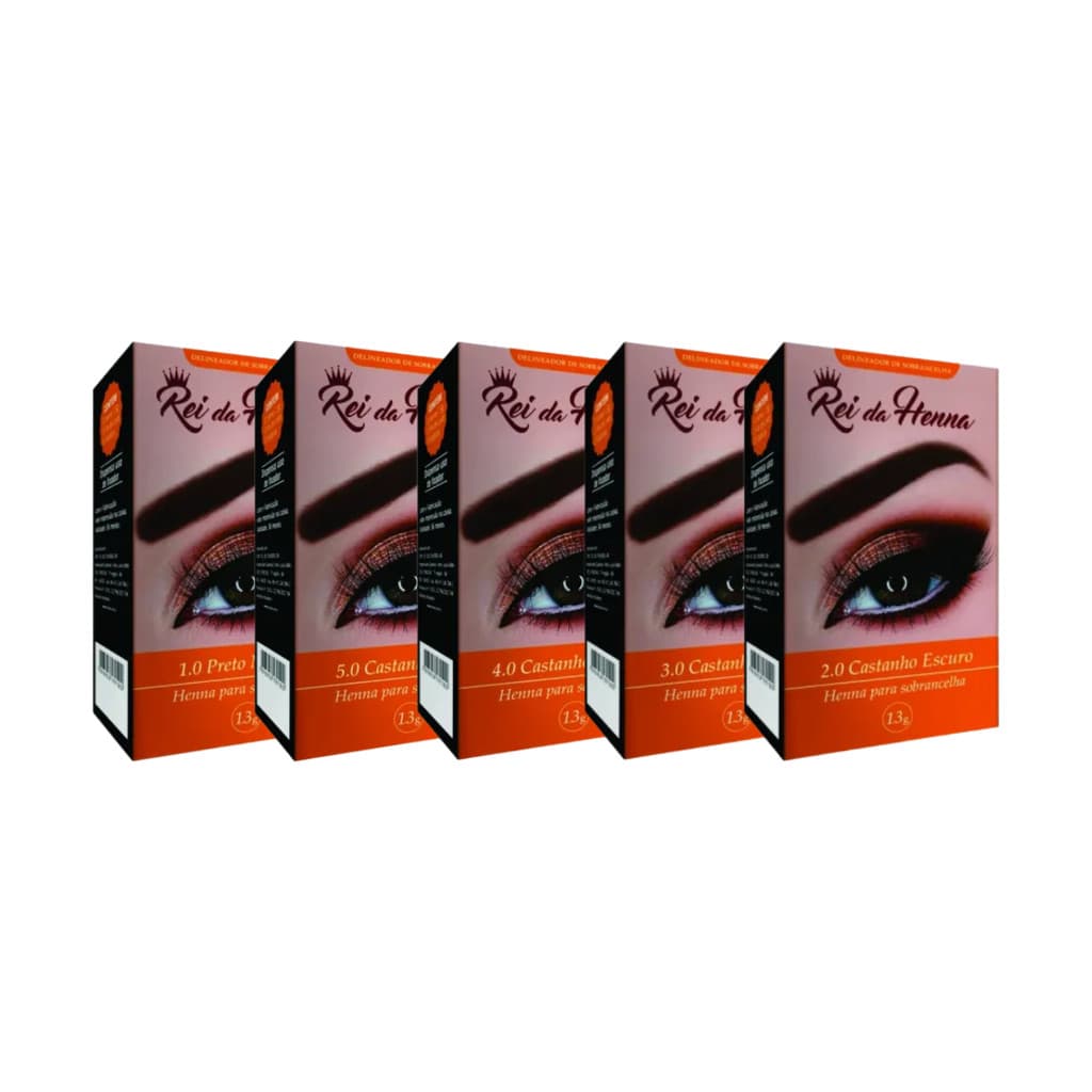 Kit 2 Unidades Henna para Sobrancelhas - Rei da Henna 1,3g