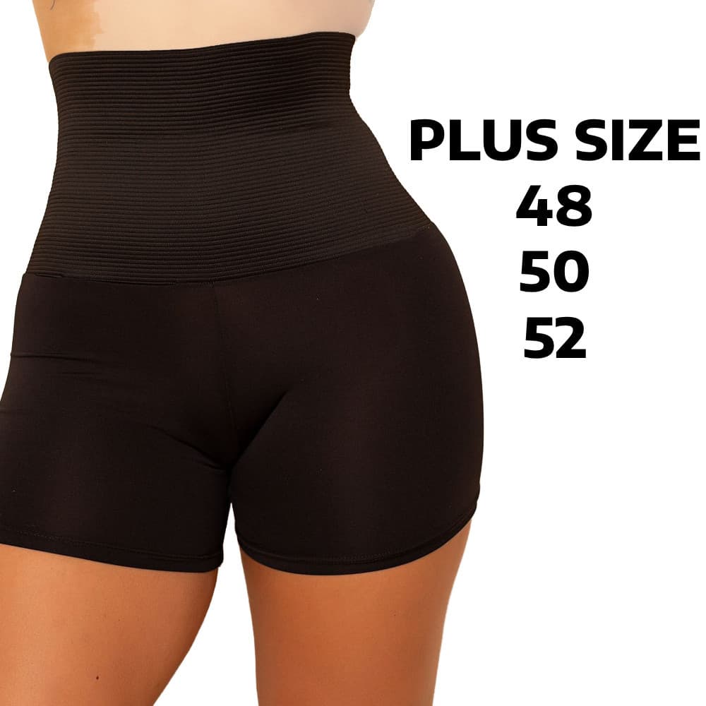 Short Cinta Plus Size Seca Barriga Segunda Pele Bermudinha Vestido Roupa Emagrecimento Compressão