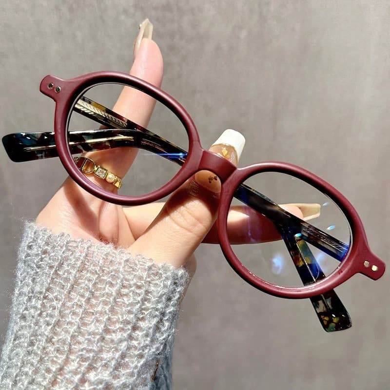 (+ 0 ~ + 400) Óculos Para Presbiopia , De Armação oval Da Moda Leitura Masculina E Feminina