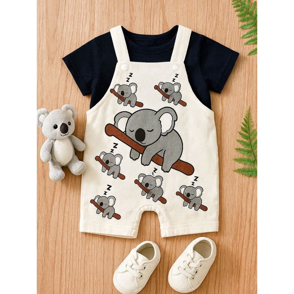 Jardineira + Camisa Coala Baby