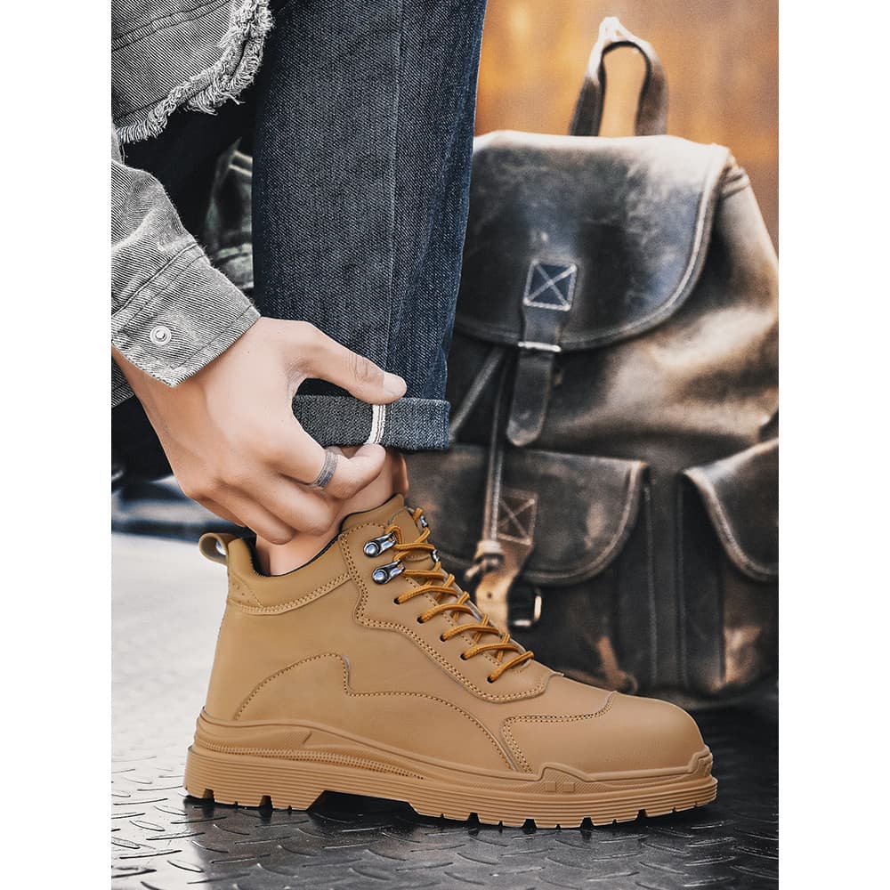 Botas masculinas Plus size outono inverno couro Martin botas tamanho 47 botas masculinas de alta qualidade 46 britânico