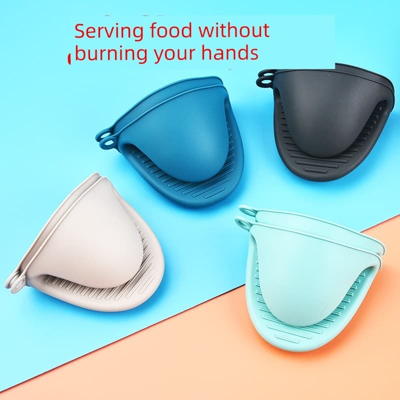 Luva térmica cozinha Luva de silicone resistente calor Luva resistente ao calor Cozinha Silicone isolamento térmico dedo