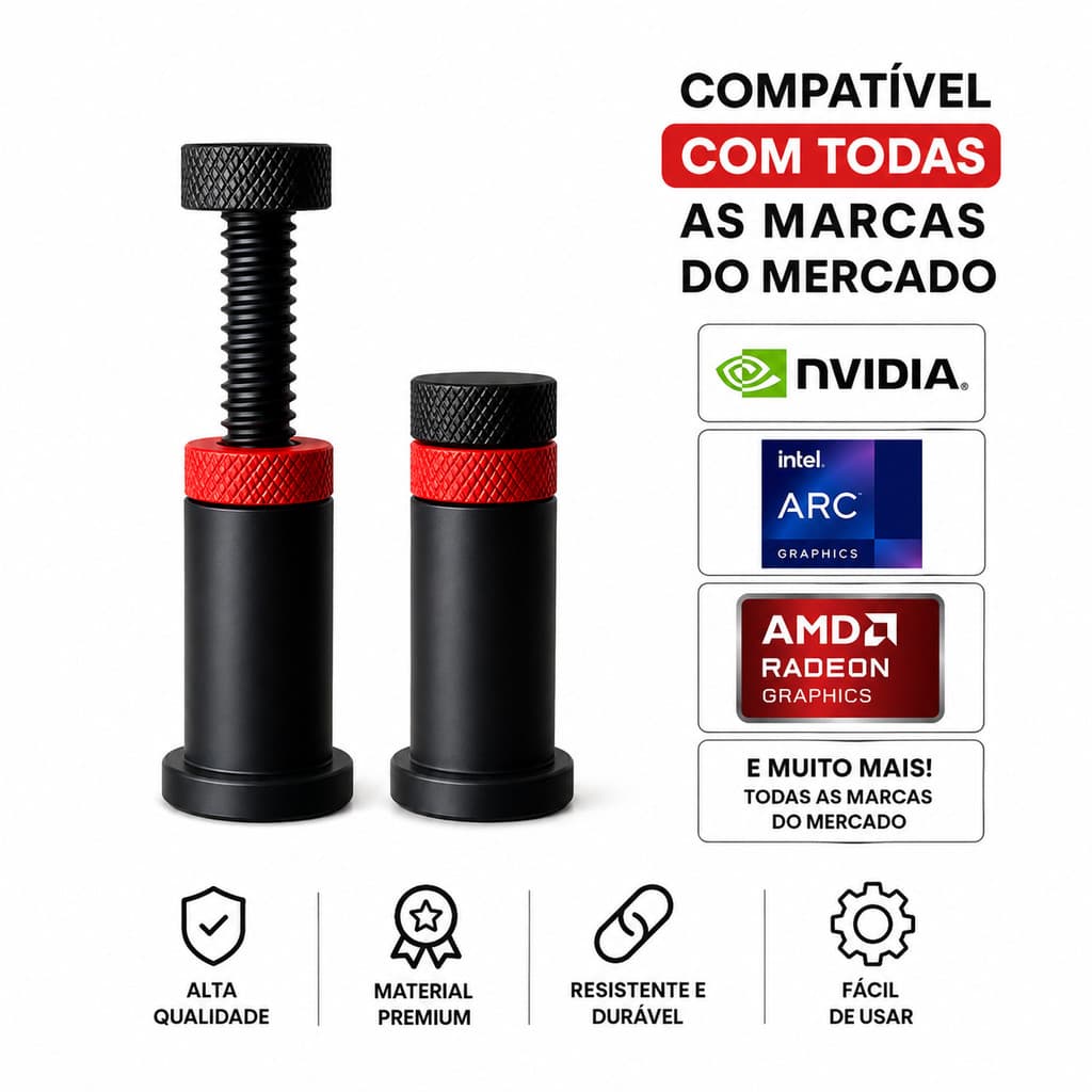 Suporte Ajustável Placa de Vídeo GPU 5cm-8cm | Vertical Universal