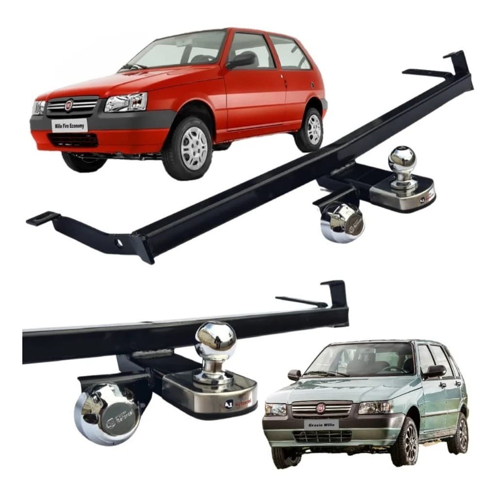Engate Reboque Fixo Uno 2004 a 2015 - Kit Completo Instalação Selo Inmetro Reforcel 500kg