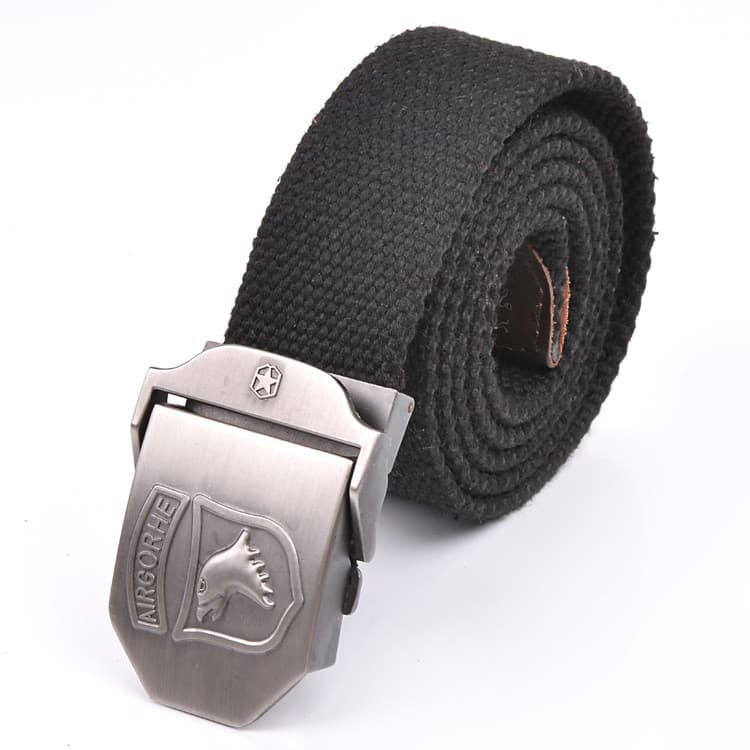Cinto de lona Airborne Master masculino moda Casual cinto de tecido versão coreana cinto ao ar livre