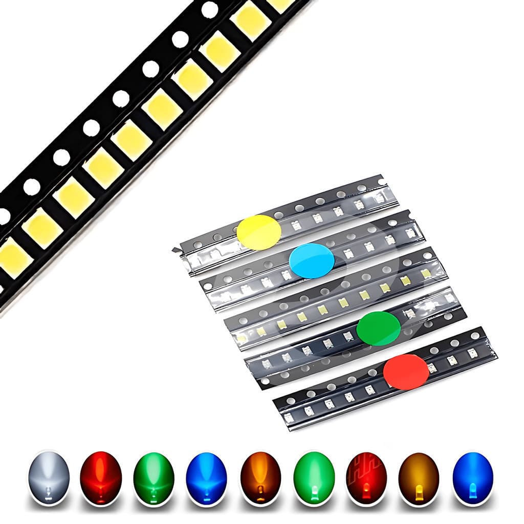 LEDs SMD 3528 4 PLCC BRANCO Kit 10 Peças