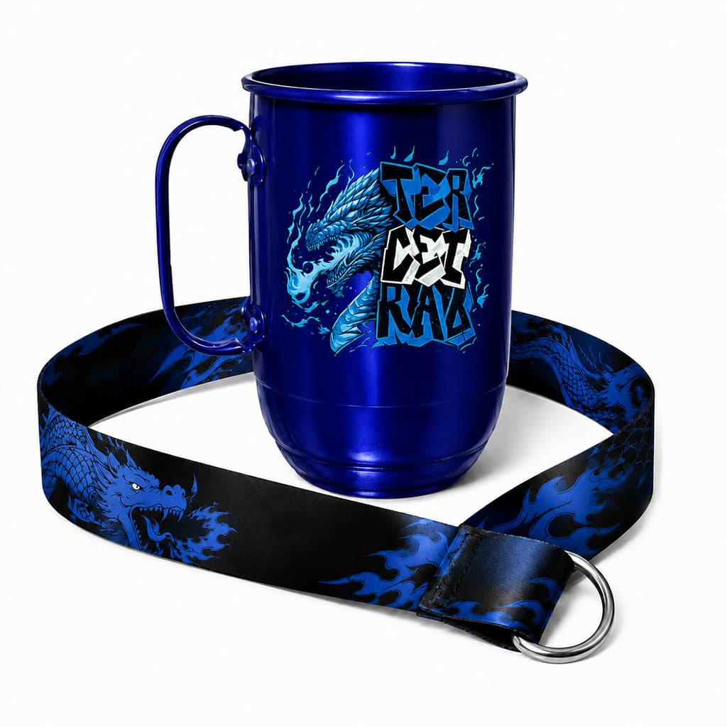 Kit 10 Canecas de Alumínio Personalizadas 500ml 600ml 850ml + Tirante 40mm - Formatura Terceirão Faculdade Aniversário