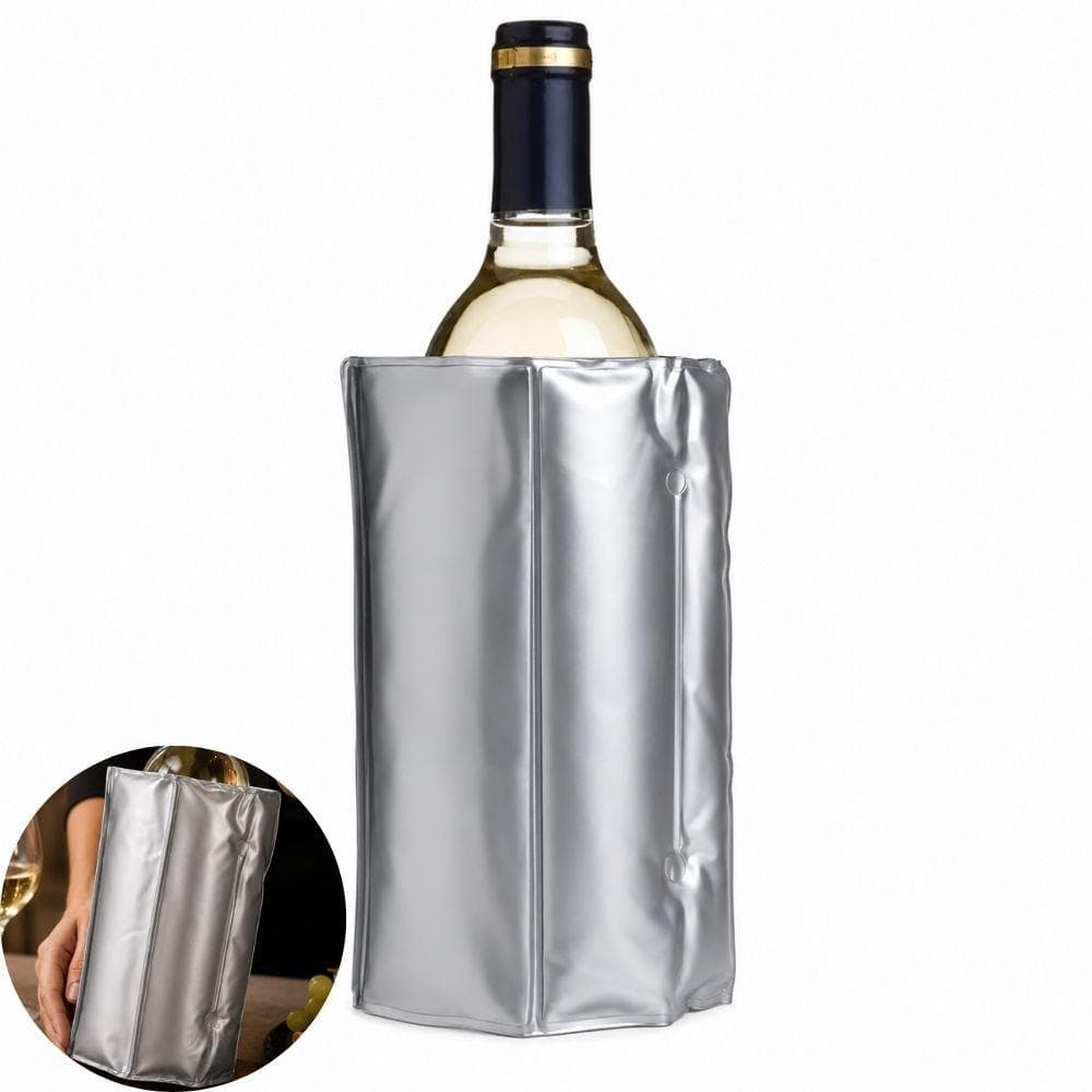 CAPA TERMICA GEL PARA GARRAFAS VINHO CERVEJA ESPUMANTE COOLER REUTILIZAVEL UNIVERSAL MANTEM BEBIDAS GELADAS FESTAS
