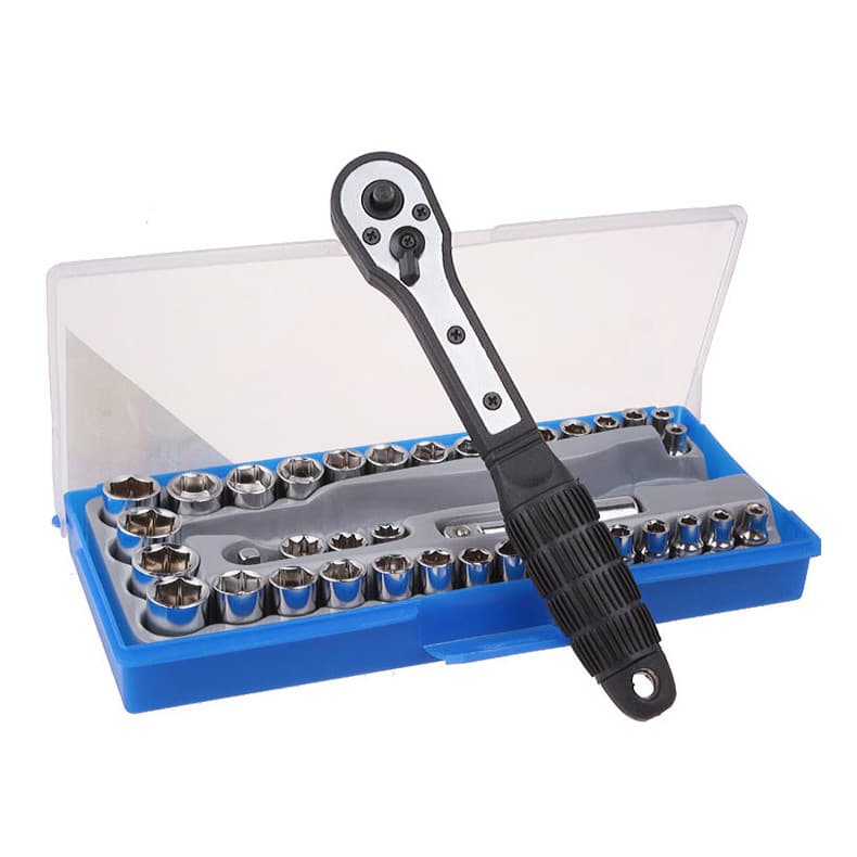 Feilu conjunto de 38 peças chave de catraca soquete combinação ferramenta Kit de reparo 1/4 3/8 reparação de máquina de