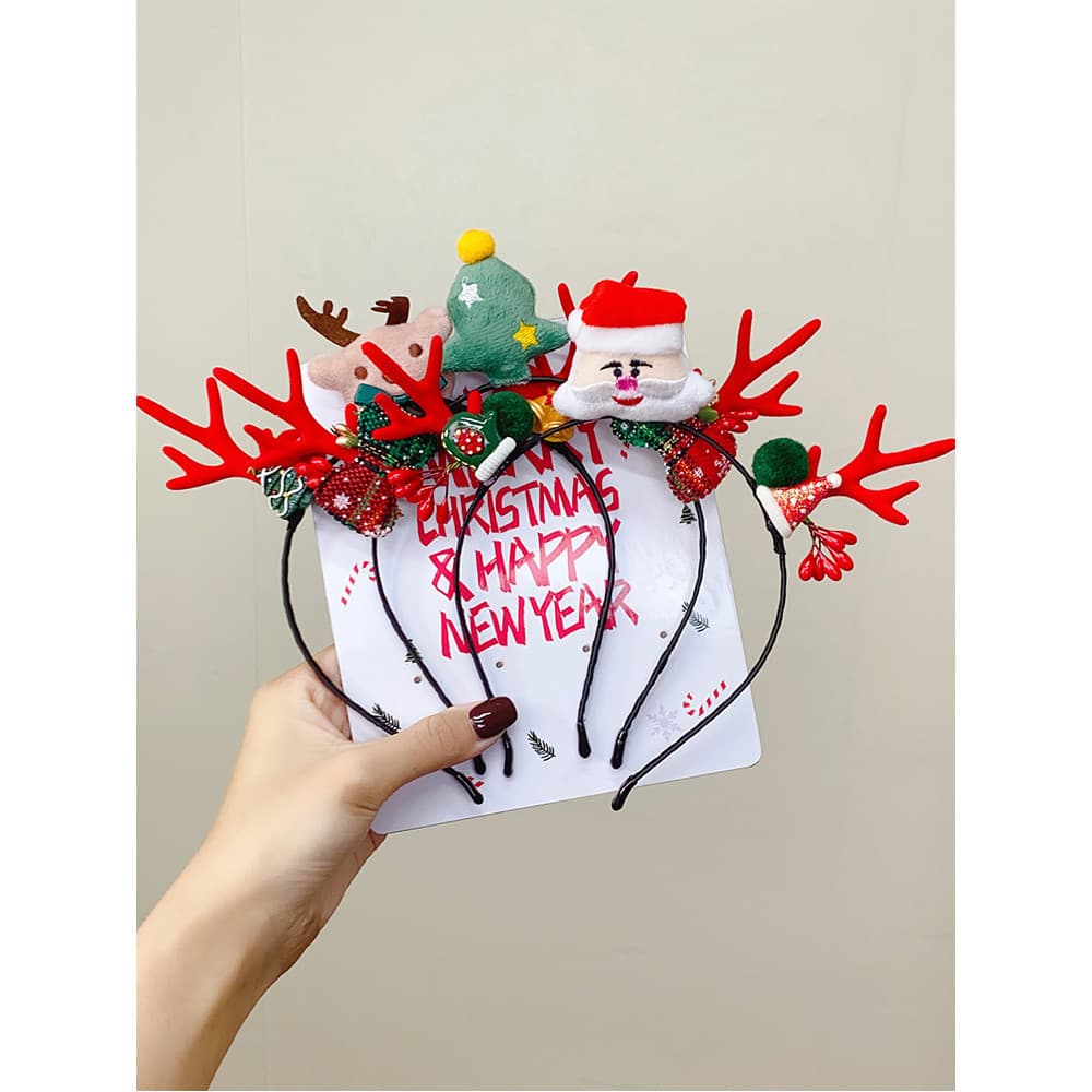 Natal bandana chifres Headwear estilo Mori doce menina engraçado feriado bandana jóias Elk vestir-se acessórios de cabel
