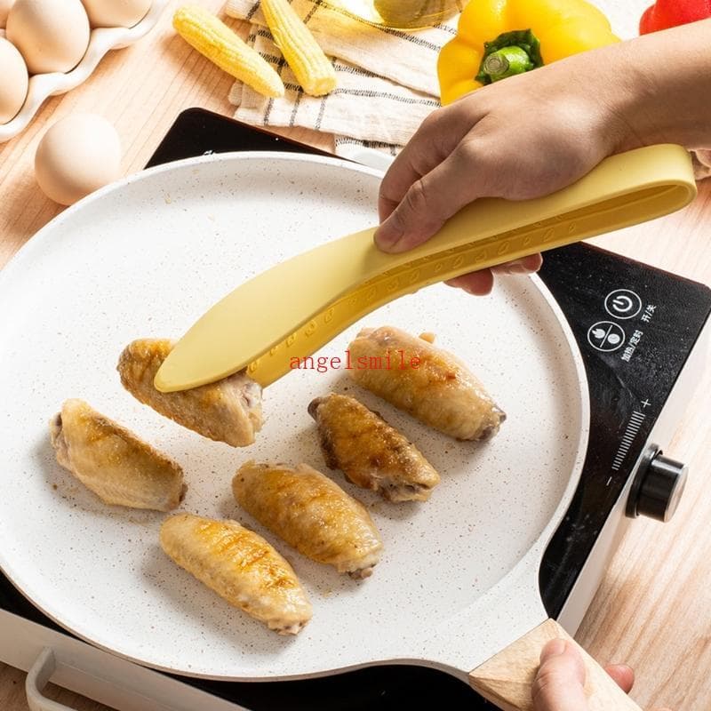 Cozinha Churrasco Ferramenta Pinças Silicone Alça Antiderrapante Manuseio À Prova Calor