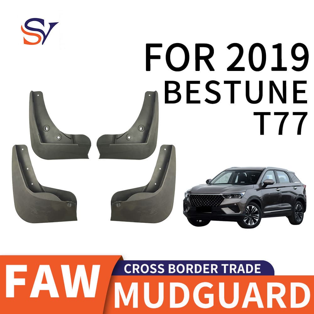 Adequado para 2019 FAW Pentium BESTUNE T77 Pneu de carro PP Material de borracha macia Fender Fábrica Pronto estoque