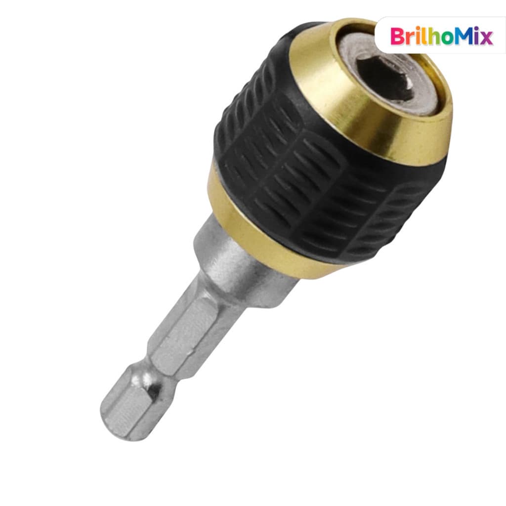 Mandril de Aperto Rápido 6,35mm – Haste Hexagonal 60mm com Acoplamento Rápido – 1/4"