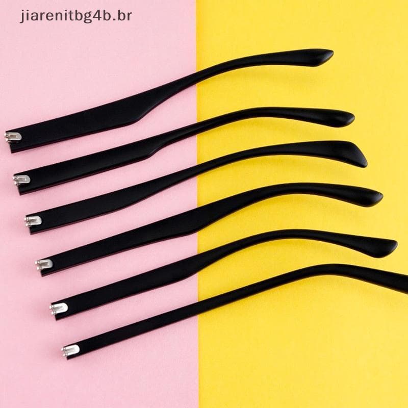 JIARN 1 Par De Óculos Templo Braço Dente Duplo Dentes Planos TR90 Substituição Antiderrapante Perna Acessórios De Reparo