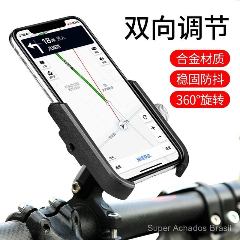 TEST- Suporte de celular em liga de alumínio fundido sob pressão para scooters elétricos, motocicletas elétricas e bicic