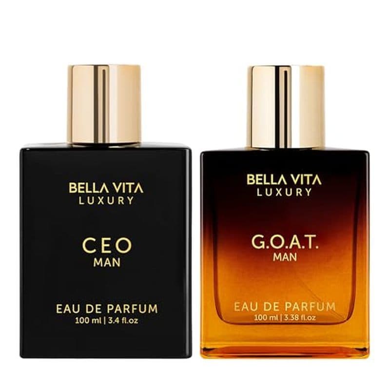 BellaVita Luxo Sigma Masculino (CEO Homem & amp ; GOAT Man) Perfume Colônia Para Homens 2x100ml Combo | Presente O Dia D