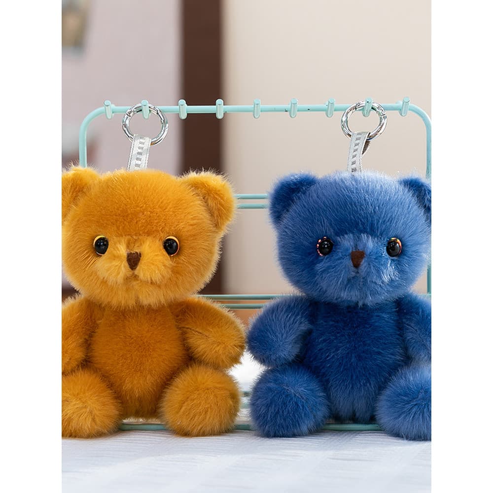 Bonito urso nu boneca brinquedo de pelúcia saco chaveiro pingente divertido urso boneca presente para meninos meninas