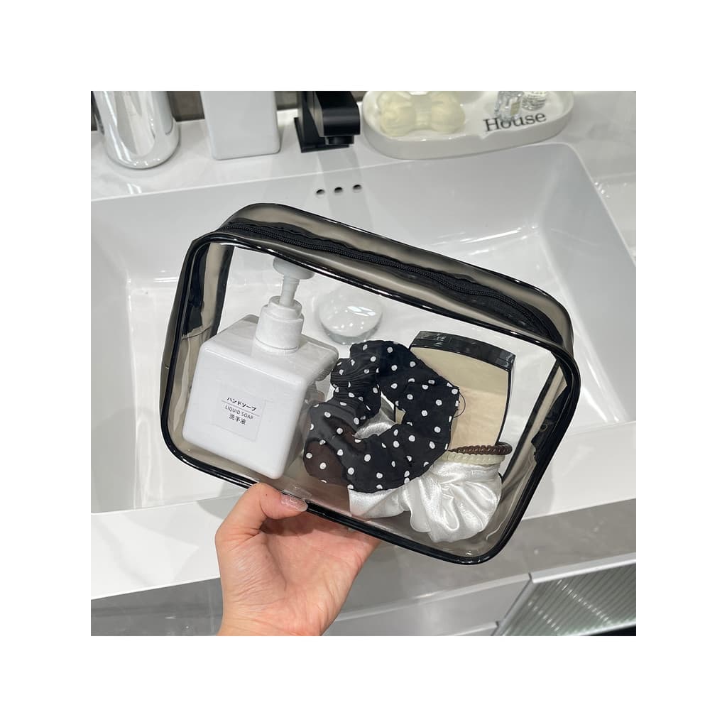 Simples saco de armazenamento de viagem saco de maquiagem portátil à prova dwaterproof água tamanho pequeno saco de higi
