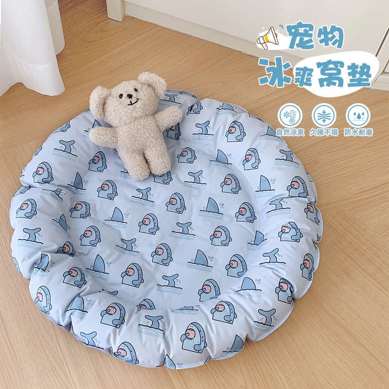 Almofada de gelo impressa para gatos, ninho de gelo para cães de verão, almofada legal de verão, almofada para dormir, a
