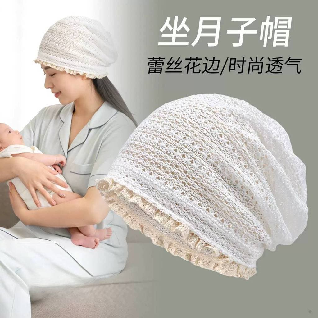 touca de cetim grande kit touca de cetim touca de cetim hello kitty Verão dormir feminino maternidade confinamento boné