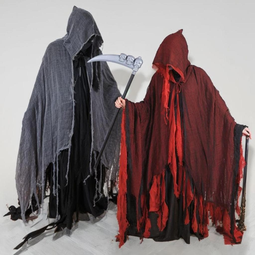 Halloween manto pano capa vermelha morte cosplay traje arma festa traje desempenho