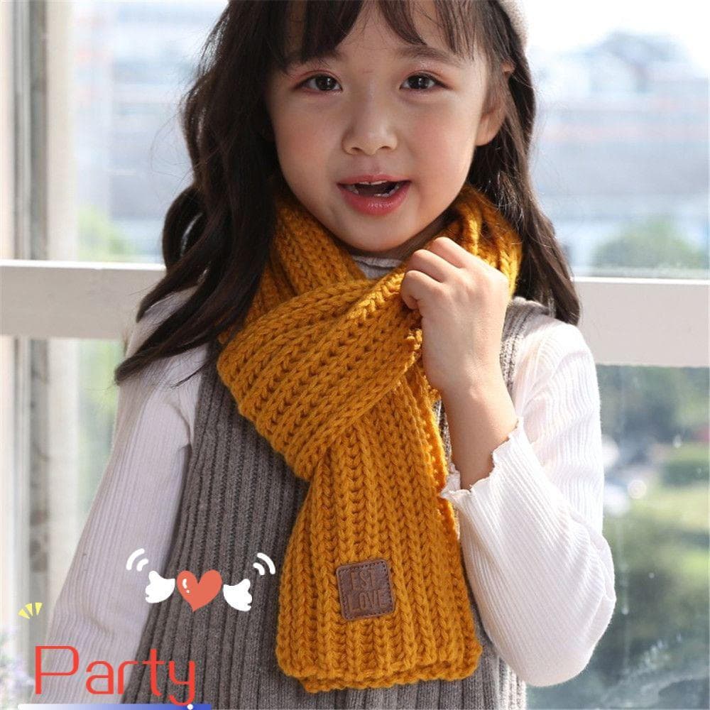 Gola Térmica para Festa, Cachecol de Inverno Quente e Macio de Tricô para Crianças, Meninos e Meninas Y8VP