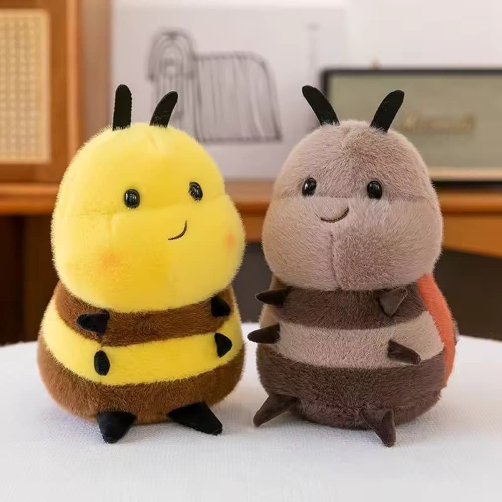 Bonito 20cm Animal Bebê Coccinellidae , Pequenas Abelhas Brinquedos De Pelúcia Super Kawaii Bonecas De Abelha Amarela Co
