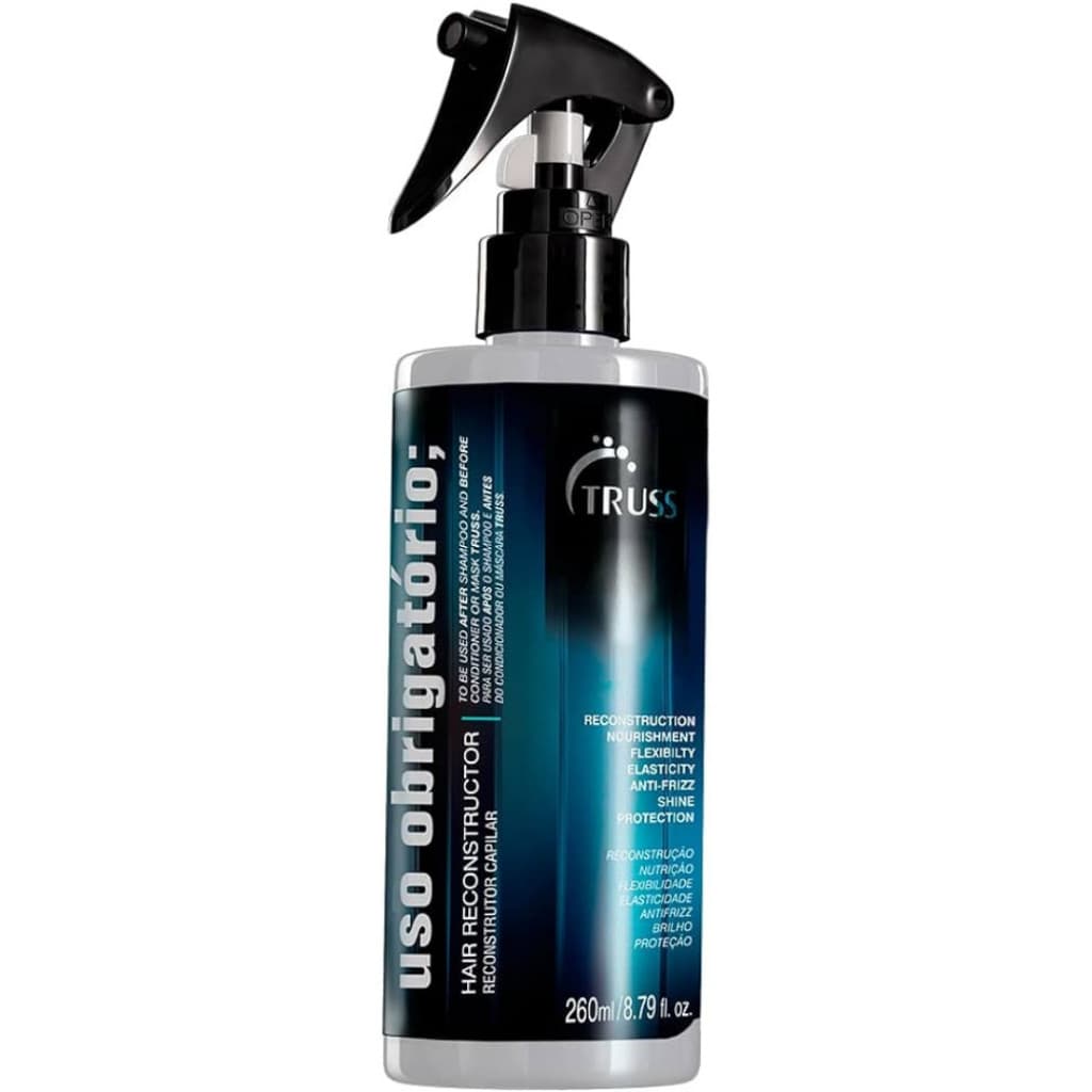 Uso Obrigatório Truss 260ml Tratamento Reconstrutor Protetor Térmico Restauração Leave-in Danificado