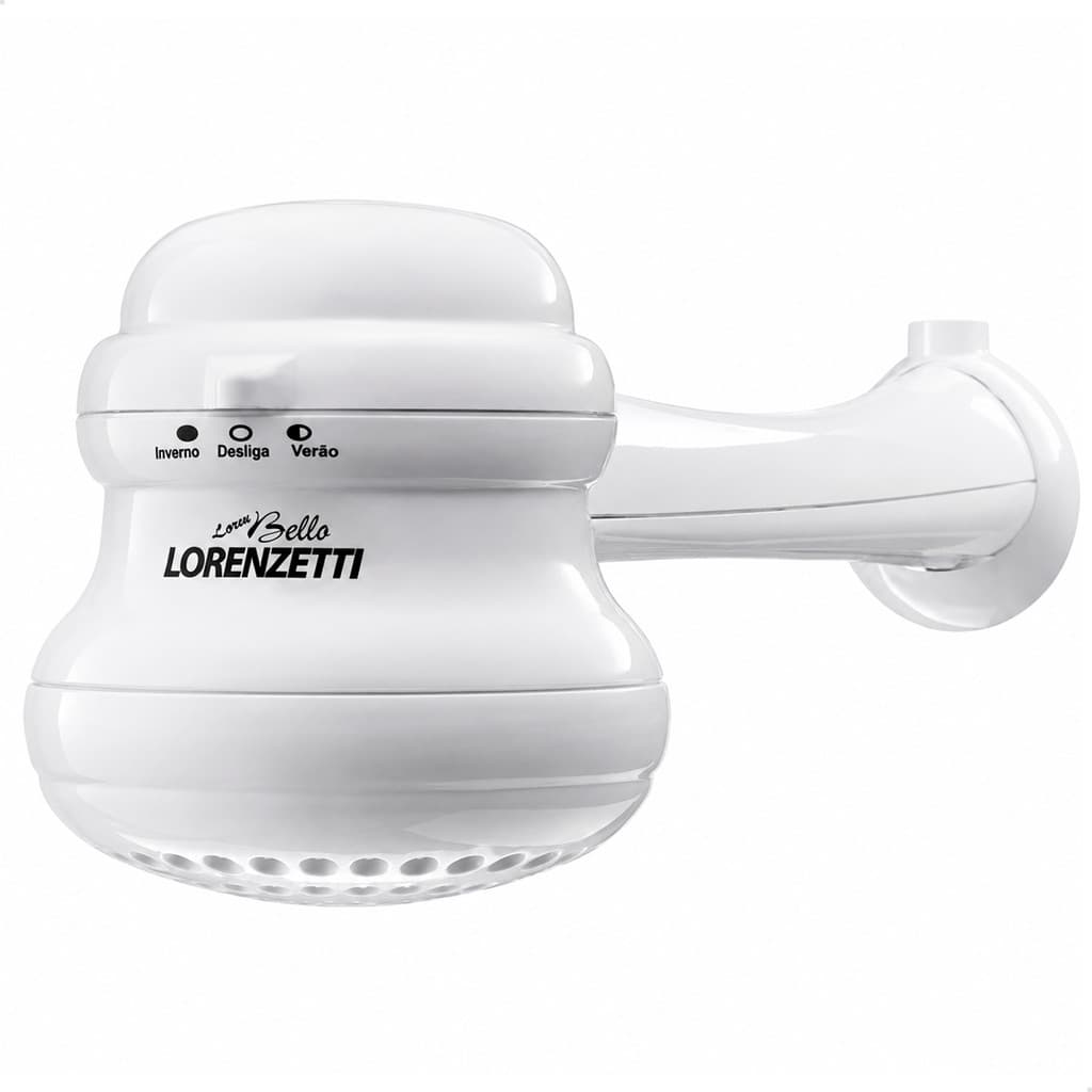 Chuveiro Bello Banho Com Cano 127V 5500W Lorenzetti 7530426 Ducha Eletrica Branca Original