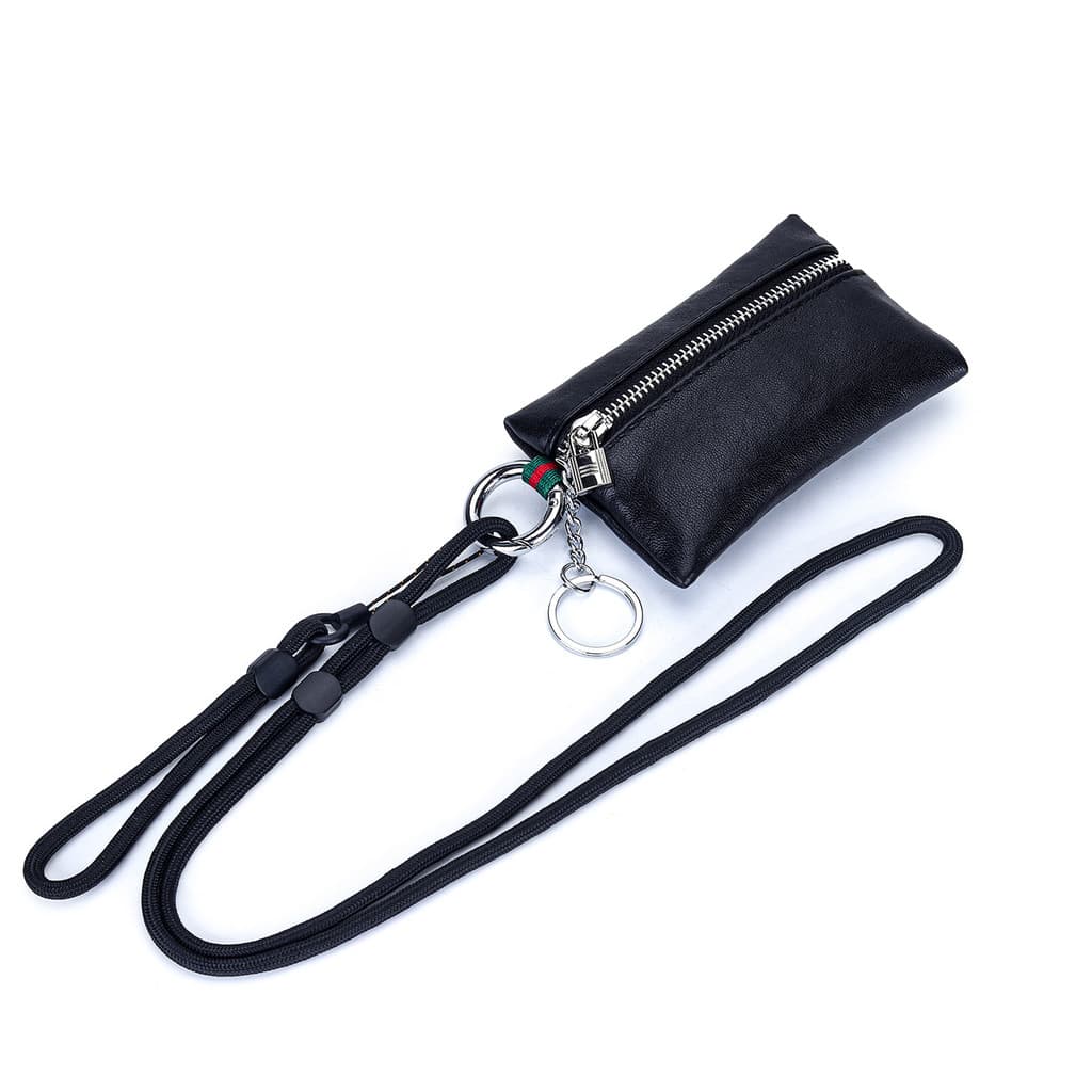 Primeira camada de couro Halter Mini bolsa de moedas 2026 novo estilo pequeno requintado caso chave caso cartão saco de