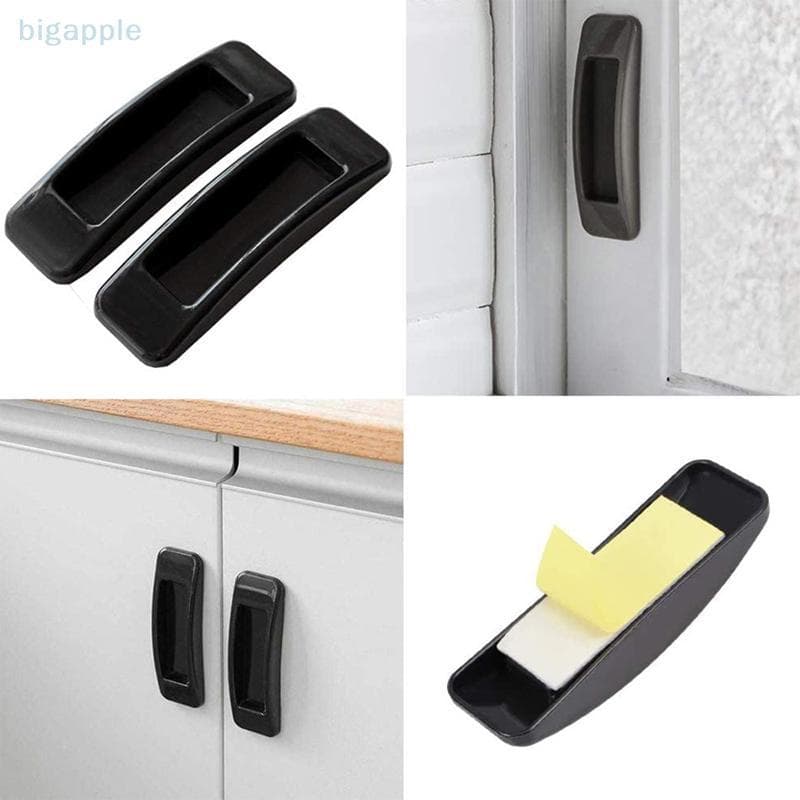 (big88apple) 2/4 Pcs Puxadores De Gaveta De Armário De Janela Porta Autoadesiva Maçaneta De Guarda-Roupa Organizador Pas