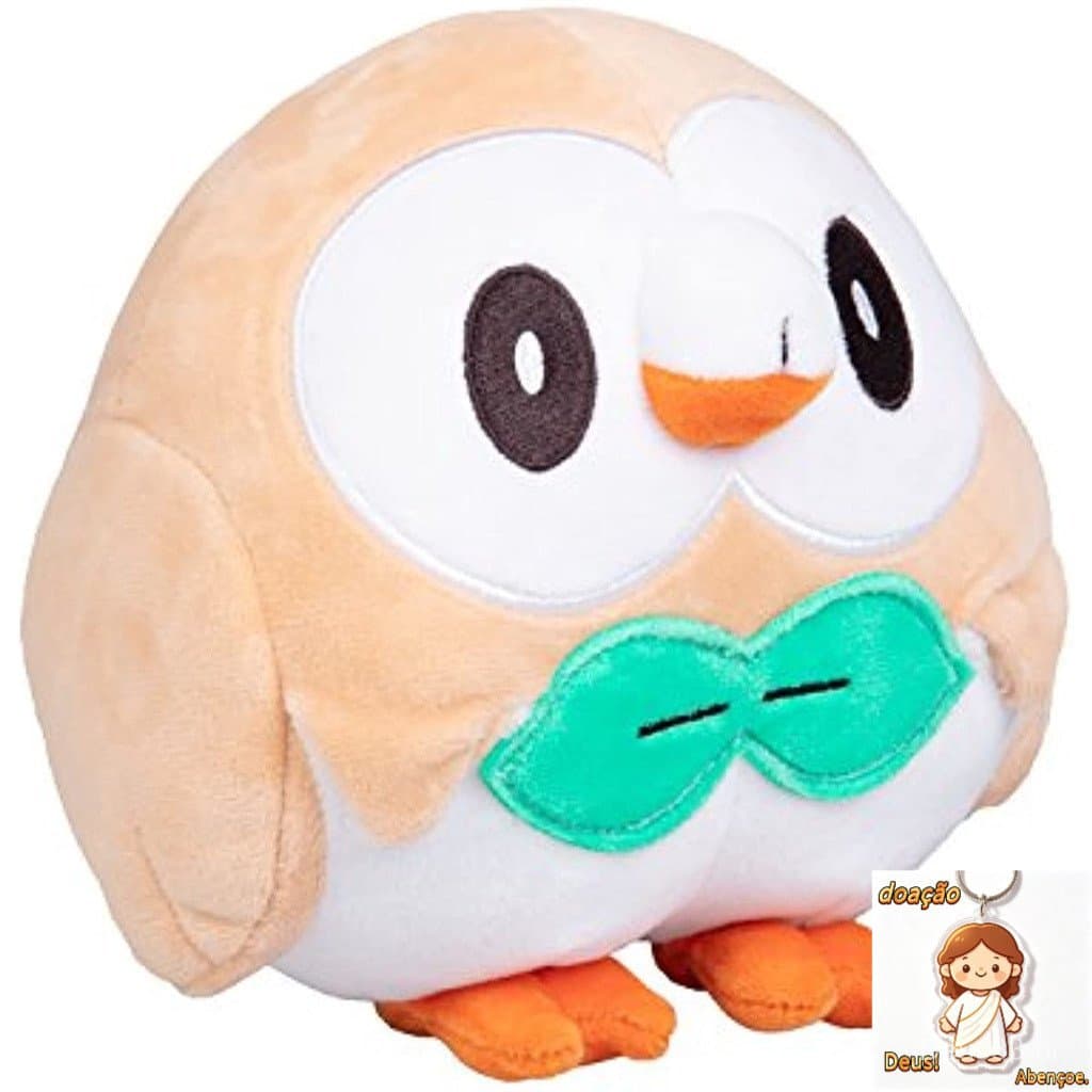 Pelúcia Pokemon , Boneca De Brinquedo " 8 Polegadas De Rowlet Toy Gift